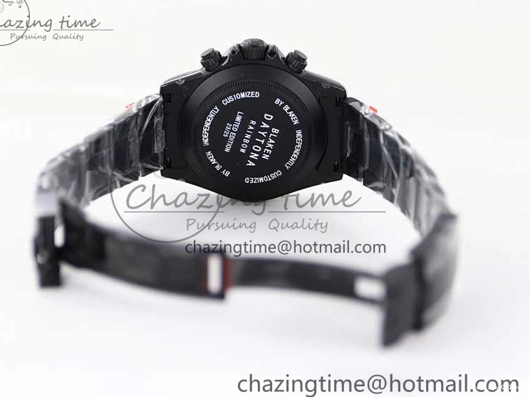 0515 Functional Daytona All Black PVD TWF Best Edition Rainbow Diamonds Bezel Black Dial on PVD Bracelet A 2449